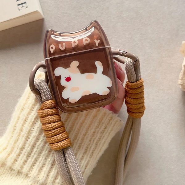 Positive Puppy AirPods Charger Case Cover (2 Designs) by Veasoon