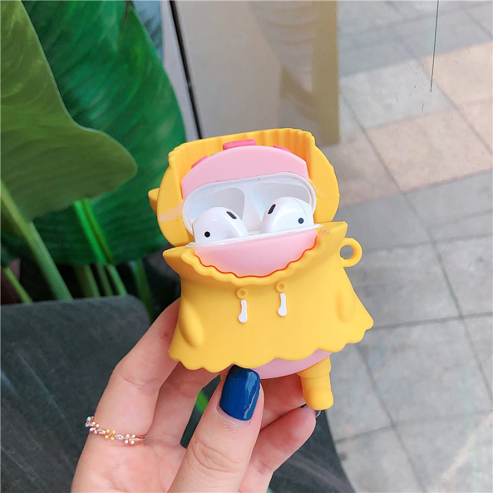 Rainy Day Piglet Airpod Case Cover by Veasoon