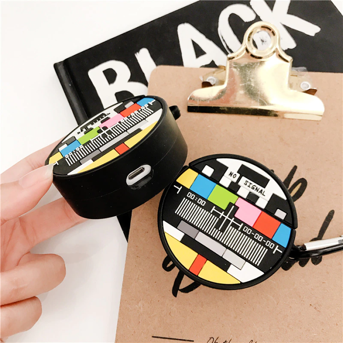 TV Test Pattern Airpod Case Cover by Veasoon