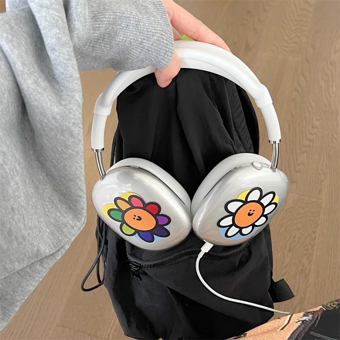 Funny Flowers Headphone Covers by Veasoon