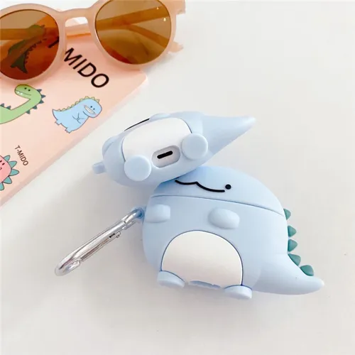 Pastel Dinosaur Airpod Case Cover by Veasoon