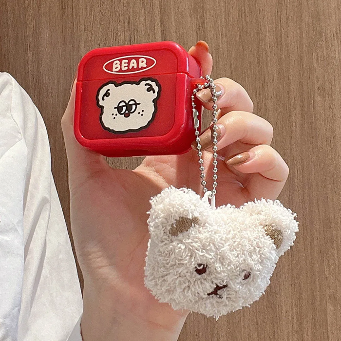 Teddy Bear AirPod Case Cover by Veasoon