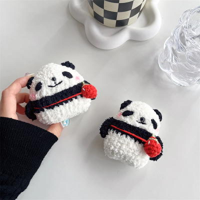 Crochet Panda Bear AirPods Case Cover by Veasoon