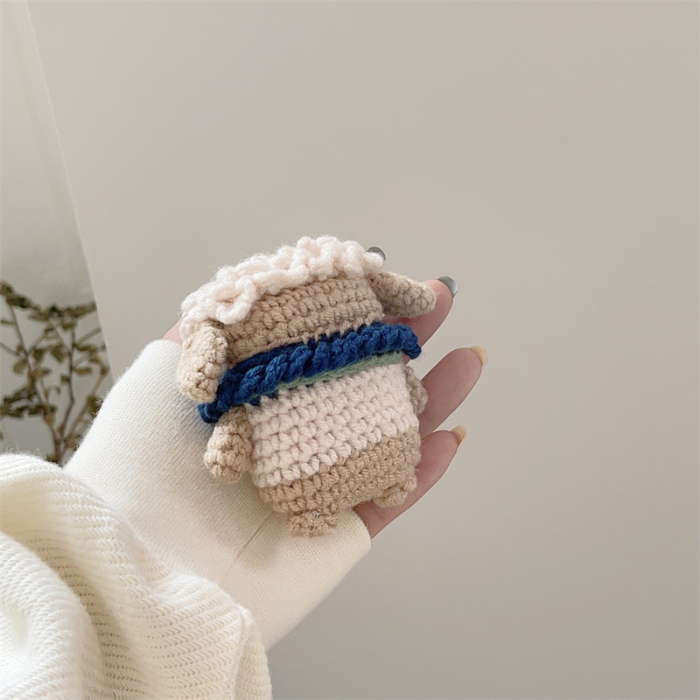 Crochet Sheep AirPods Case Cover by Veasoon