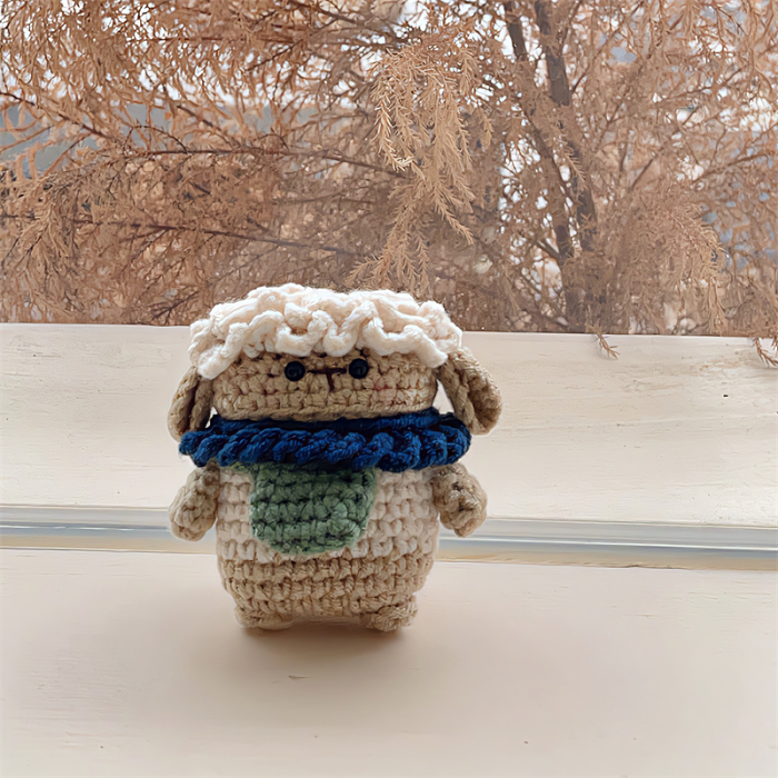 Crochet Sheep AirPods Case Cover by Veasoon