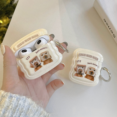 Wavy Bread Puppy Gang AirPods Charger Case Cover by Veasoon