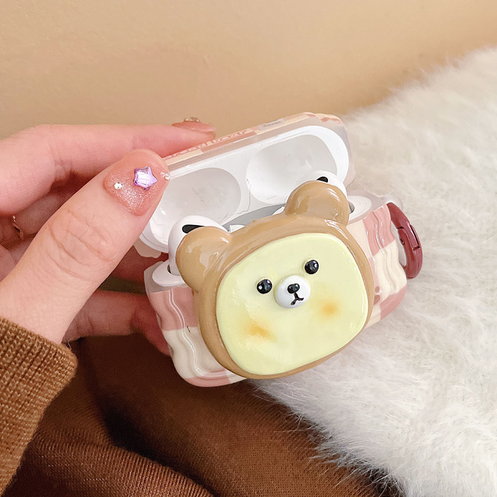 Bread Bear AirPod Case Cover by Veasoon