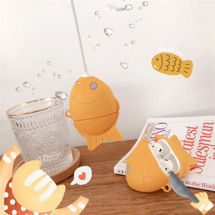 Dorayaki Fish Bun Airpod Case Cover by Veasoon