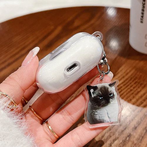 Sad Song Cat AirPods Charger Case Cover by Veasoon