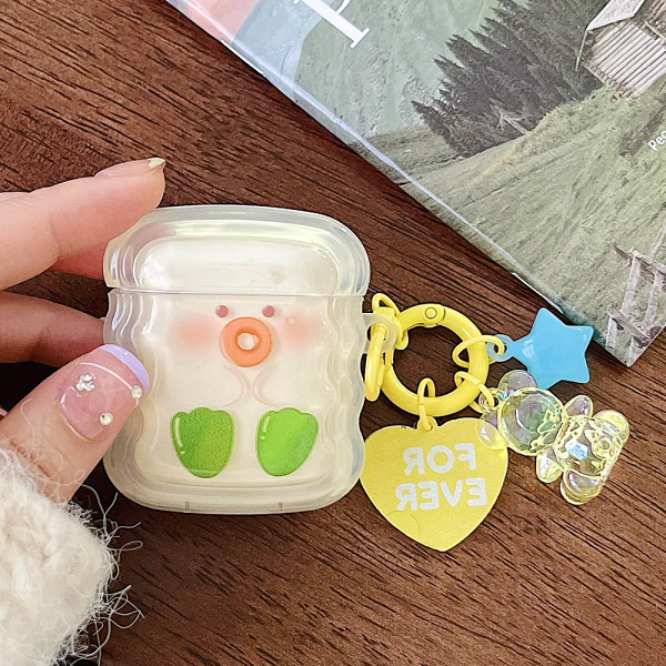 Jelly Duck AirPods Case Cover by Veasoon