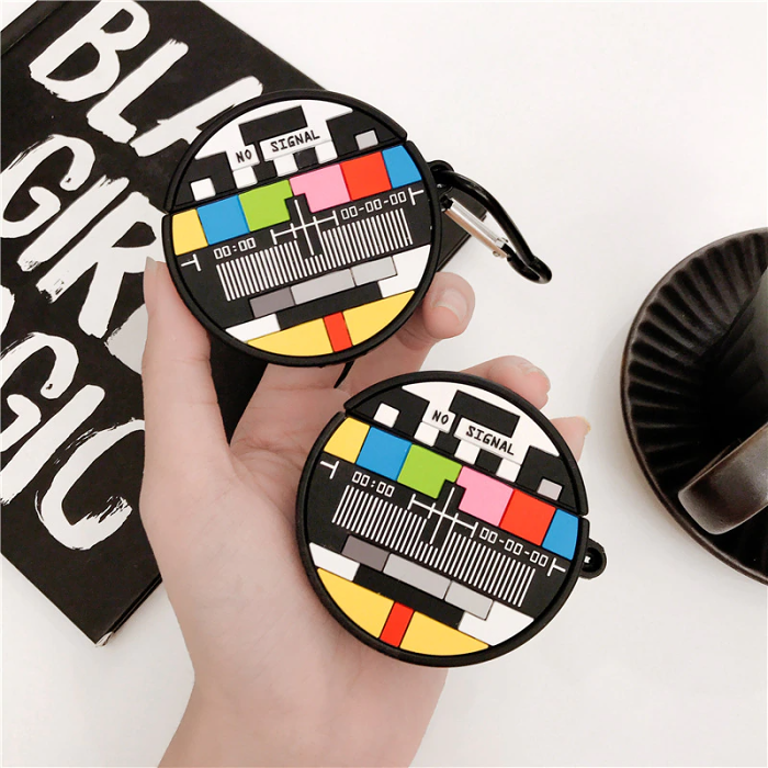 TV Test Pattern Airpod Case Cover by Veasoon