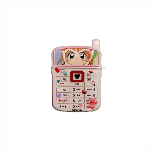Anime Deco Vintage Phone Style Airpods Charger Case Cover (2 Designs) by Veasoon