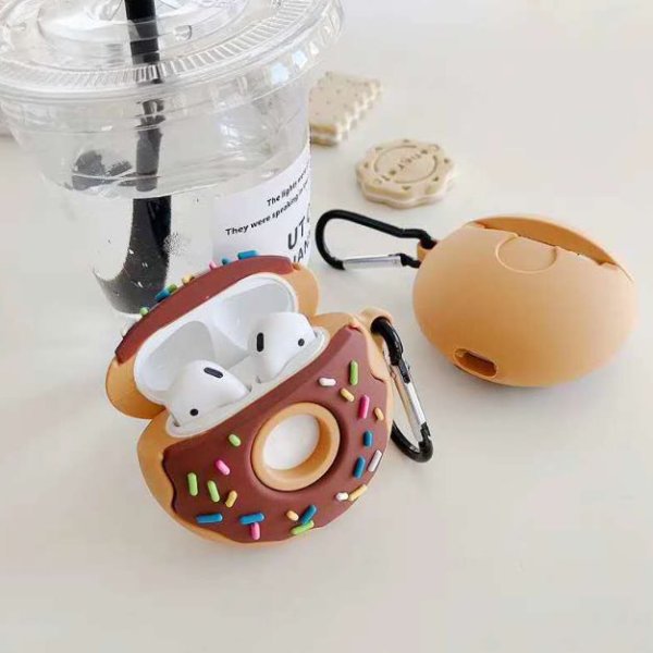 Chocolate Donut Airpods Case by Veasoon