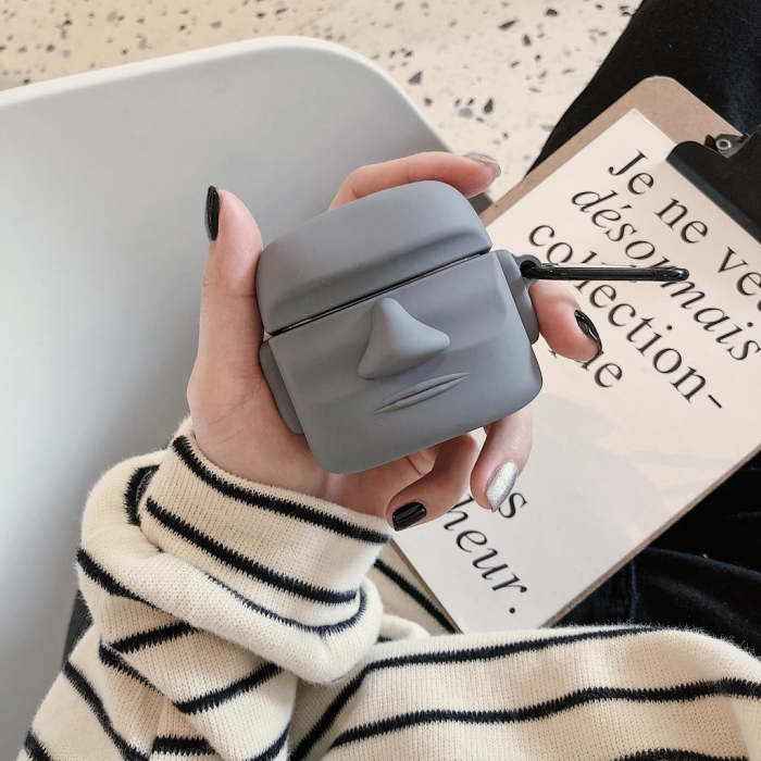Stone Moai AirPods Case