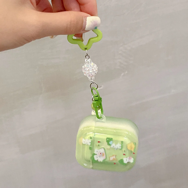 Kitty and Puppy Picnic AirPods Charger Case Cover (2 Designs) by Veasoon