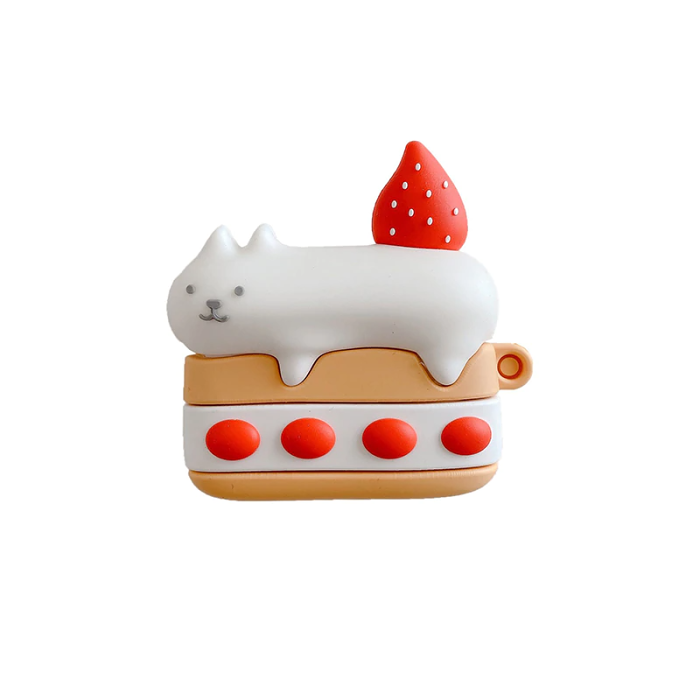 Cat Cake Airpod Case Cover by Veasoon