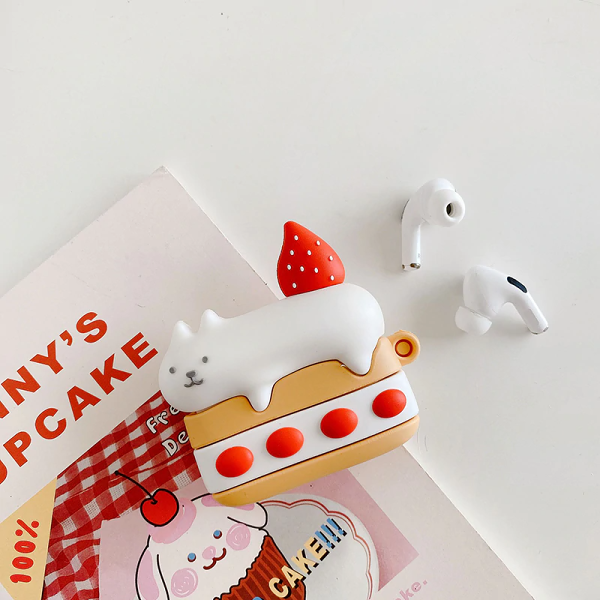 Cat Cake Airpod Case Cover by Veasoon