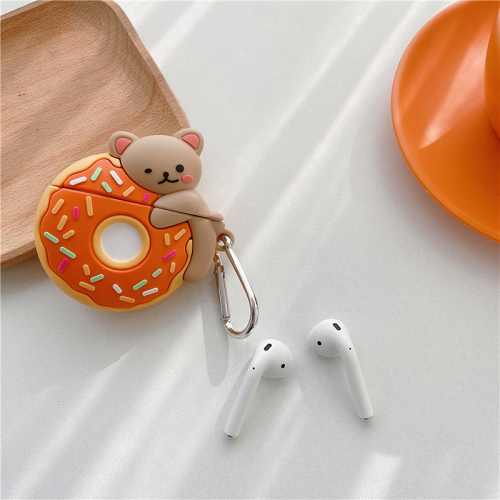 Donut Bear Airpod Case Cover by Veasoon