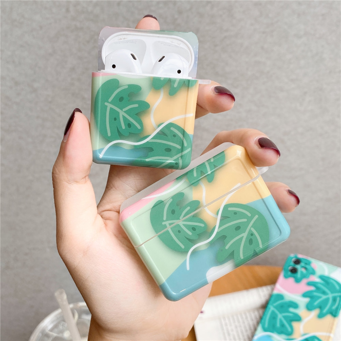 Pastel Plants Airpod Case Cover by Veasoon