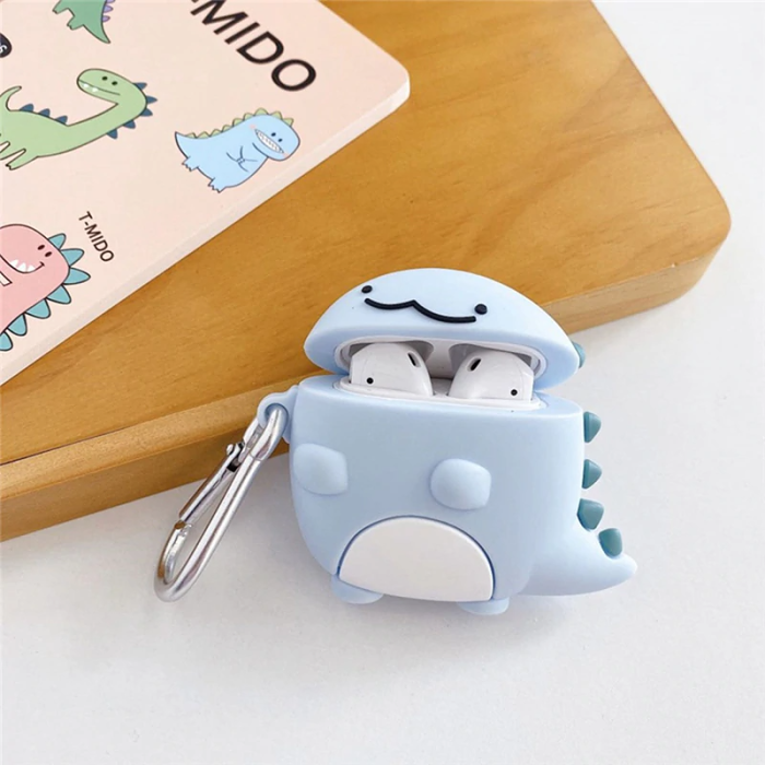 Pastel Dinosaur Airpod Case Cover by Veasoon