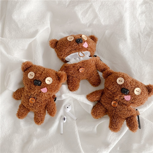 Teddy Bear AirPod Case Cover by Veasoon