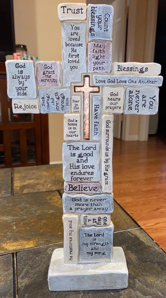 (HOT SALE NOW 49% OFF) - Roman Christian Words and Sayings Table Cross