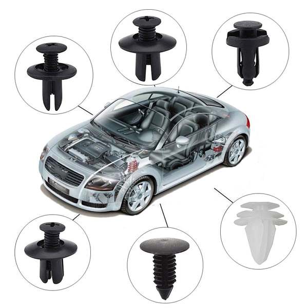 100pcs Mixed Auto Fastener Clip Car Body Push Retainer