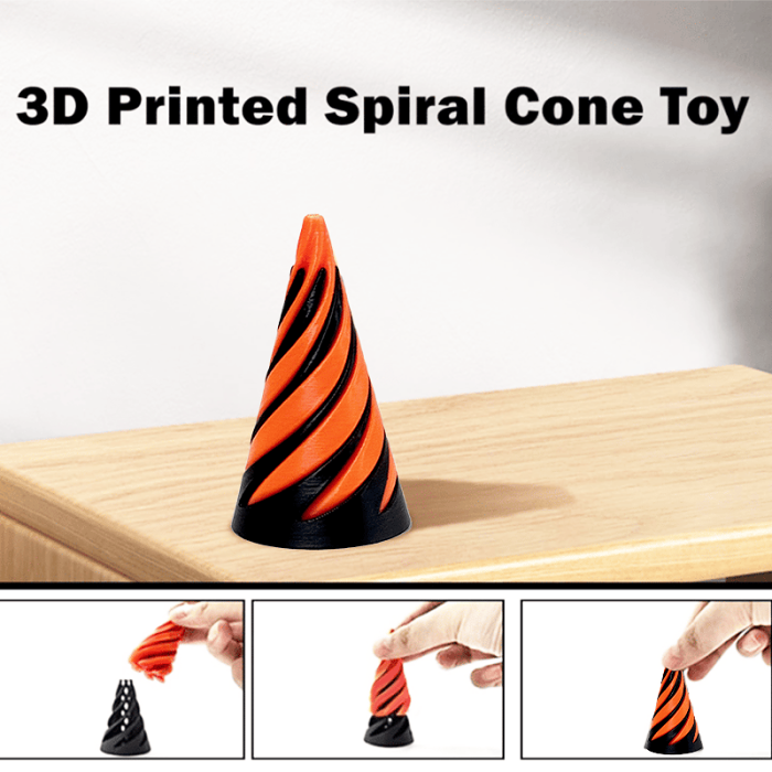 Spiral 3D Cone Decompression Toy by Veasoon