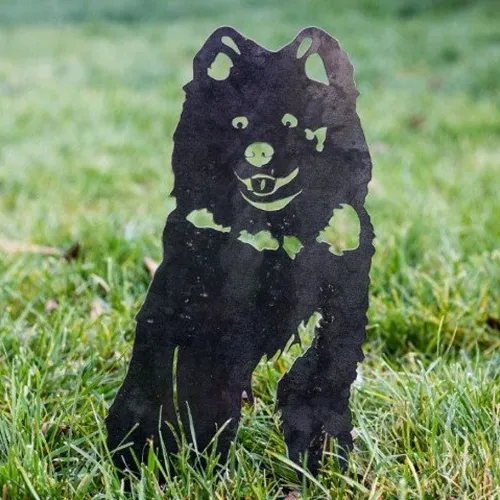 Samoyed Metal Silhouette