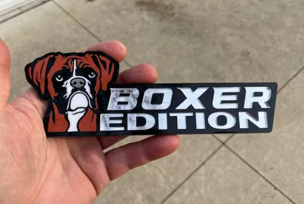 Bull Terrier Dog Car Badge Laser Cutting Car Emblem Saint Bernard Basset Hound Greyhound Point
