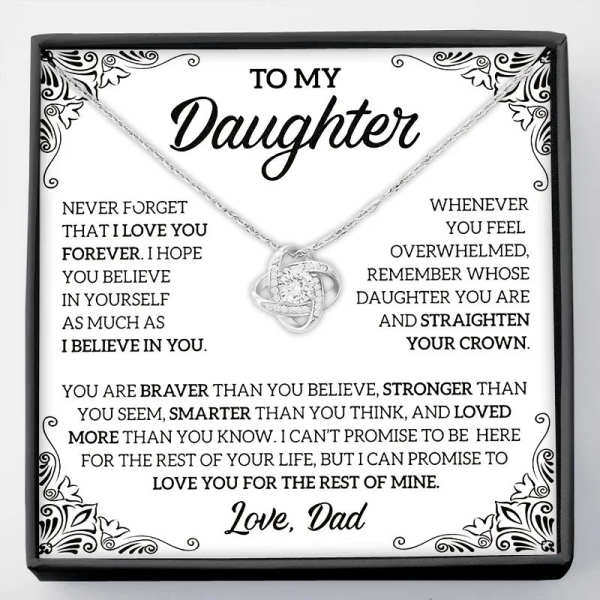 To My Daughter - Necklace Gift From Dad by Veasoon