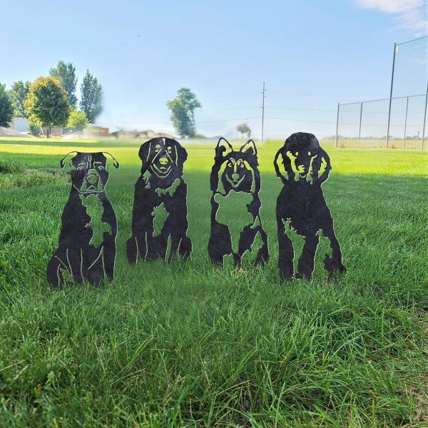 Shetland Sheepdog Metal Silhouette