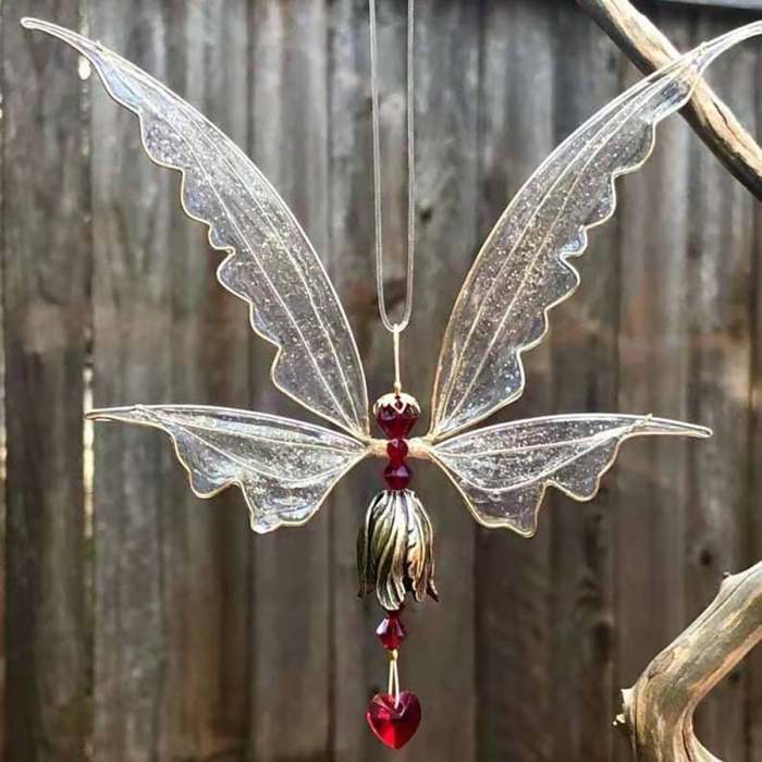 BEST GIFTAngel Wings Butterfly Wind Chime