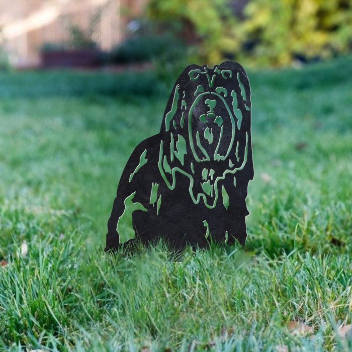 Shih Tzu Metal Silhouette