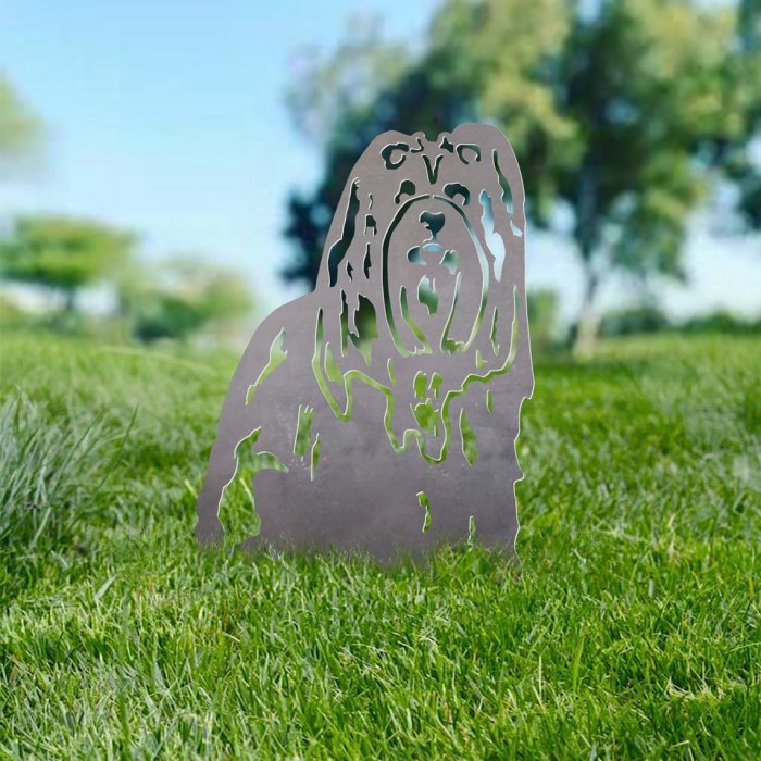 Shih Tzu Metal Silhouette
