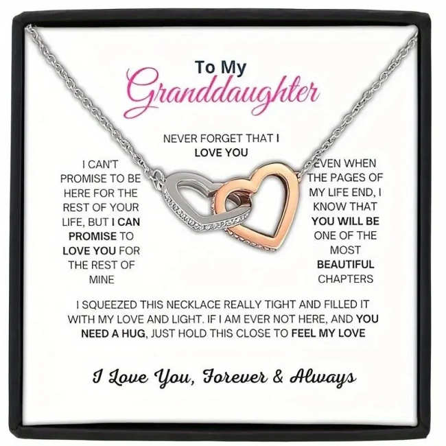 To My Grandaughter Gift Set Necklace Box by Veasoon