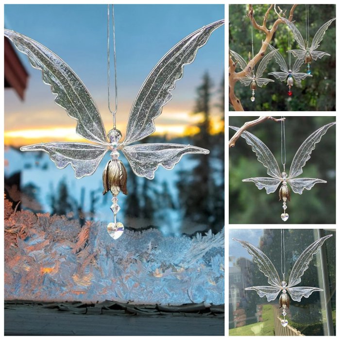 BEST GIFTAngel Wings Butterfly Wind Chime