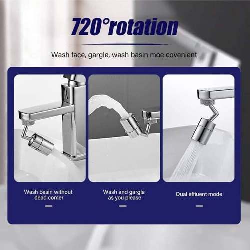 720° Rotatable Universal Splash Filter Faucet