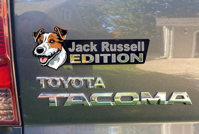 Bull Terrier Dog Car Badge Laser Cutting Car Emblem Saint Bernard Basset Hound Greyhound Point