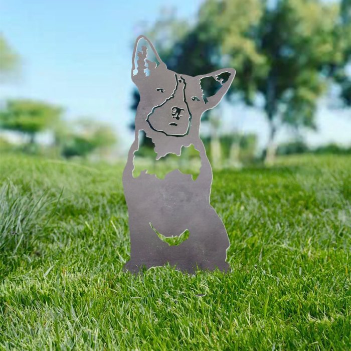 Blue Heeler Metal Silhouette