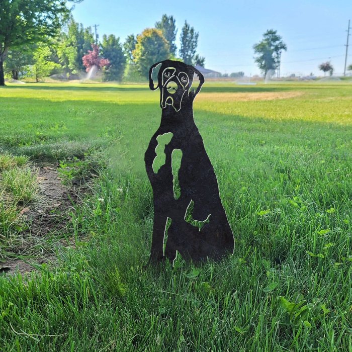 Great Dane Metal Silhouette