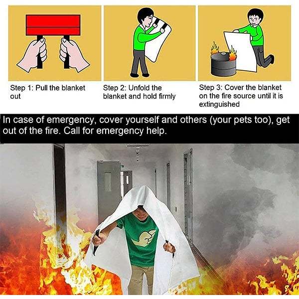 Emergency Home Fire Blanket