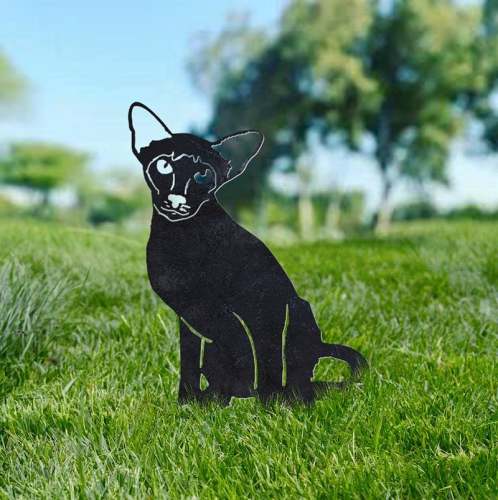 Siamese Metal Silhouette