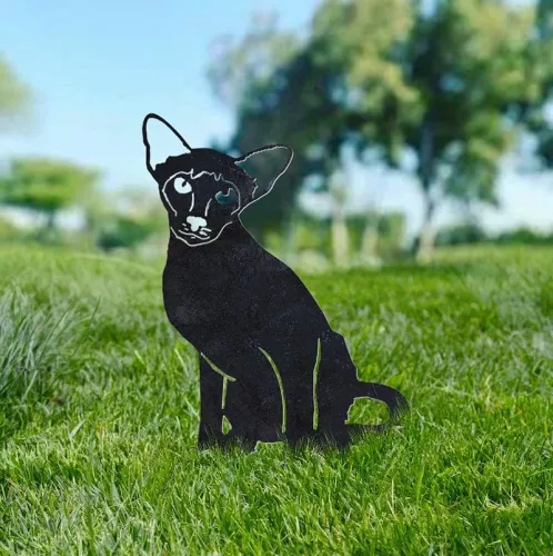 Siamese Metal Silhouette