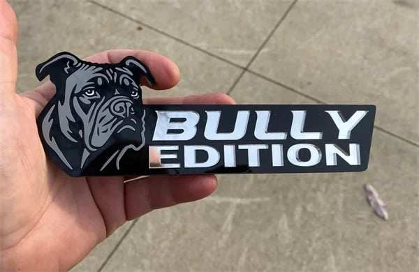 Bull Terrier Dog Car Badge Laser Cutting Car Emblem Saint Bernard Basset Hound Greyhound Point