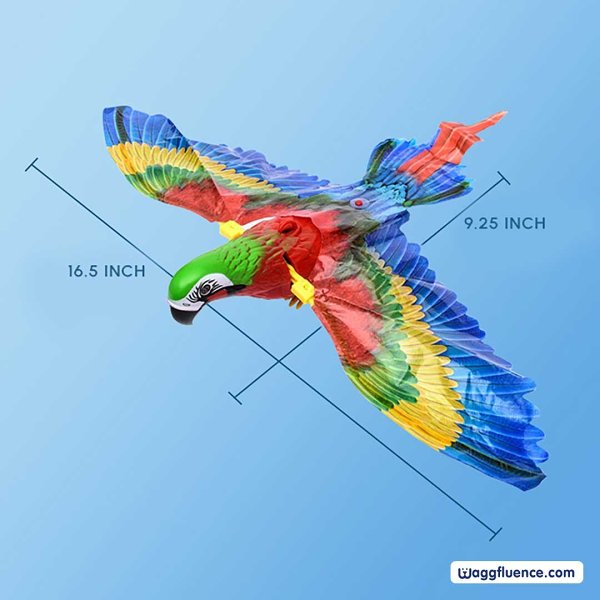 Bird Simulation Interactive Hanging Parrot/Eagle Flying Toy for Cats