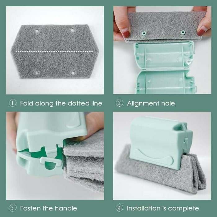 Magic window cleaning brush- Quickly clean all corners and gaps