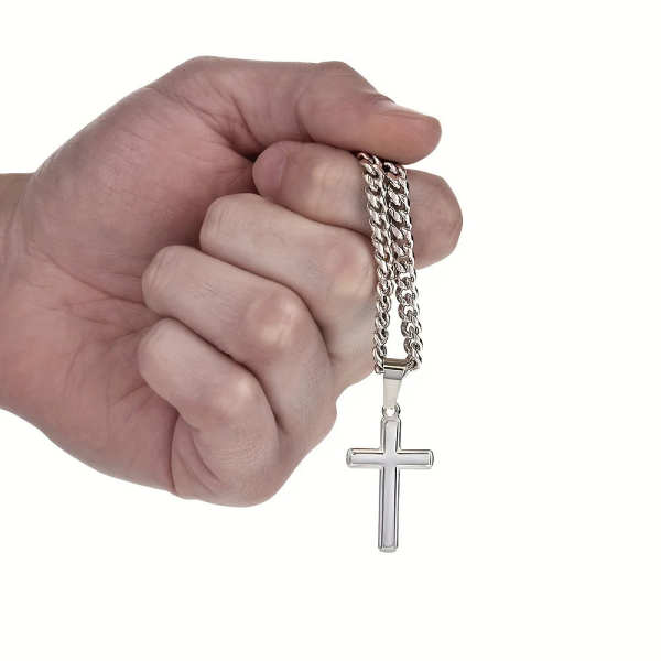 To My Son Cross Necklace From Mom , With Message Card And Gift Box, Necklaces For Birthday, Anniversary, Christmas Gift by Veasoon