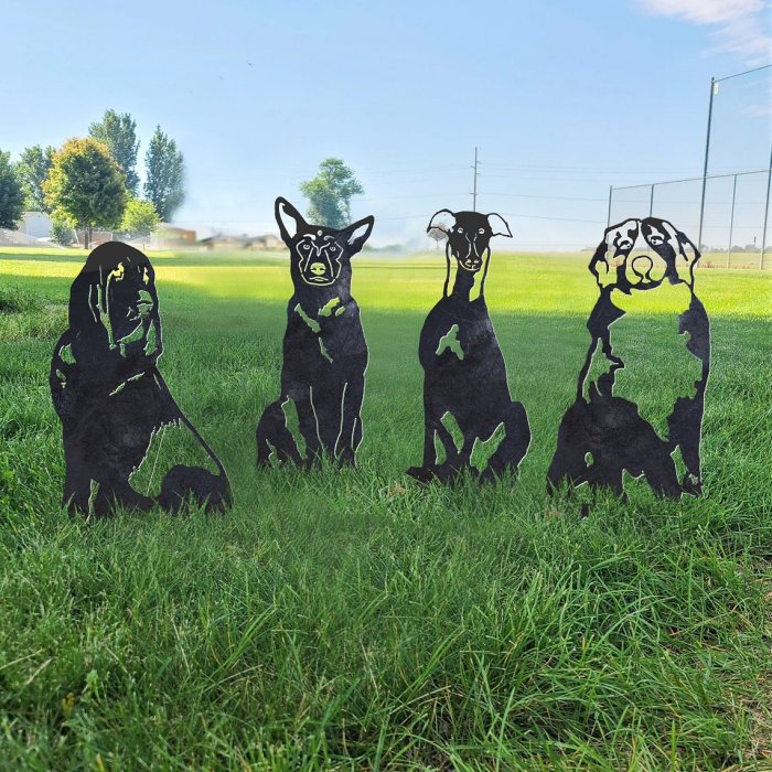 Swiss Mountain Dog Metal Silhouette