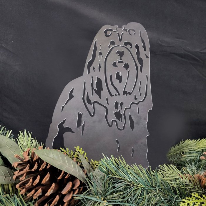 Shih Tzu Metal Silhouette